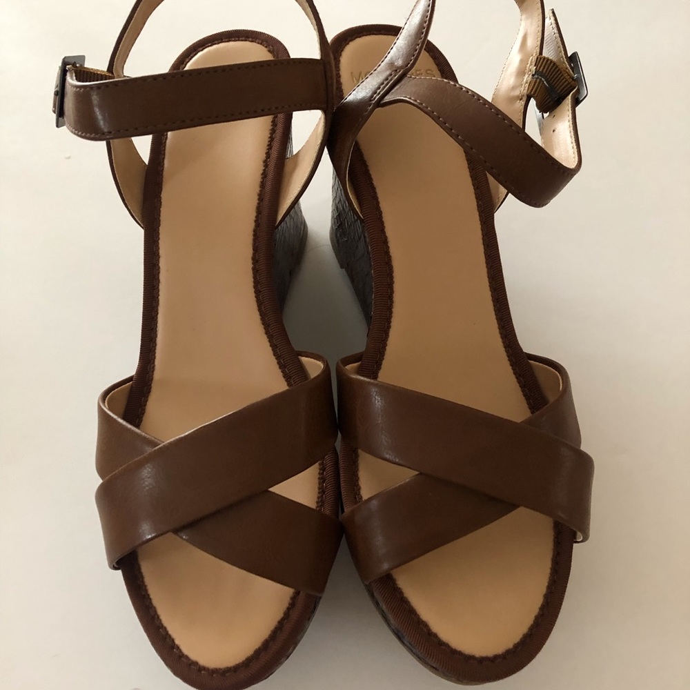 Mootsies Tootsies Reptile Wedge Heels Shoes Sandal - Picture 3 of 9
